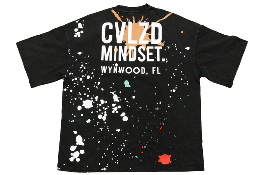 Wynwood Mindset Paint Tee – Black Splatter