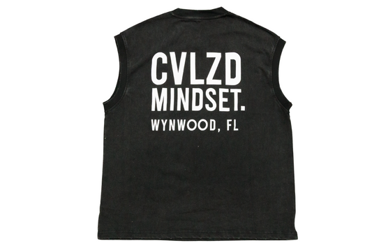 Wynwood Mindset Sleeveless – Black White Logo