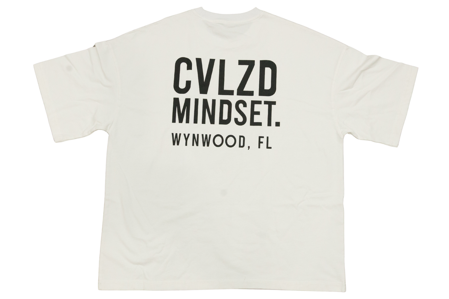Wynwood Mindset Logo Tee – White Black Logo