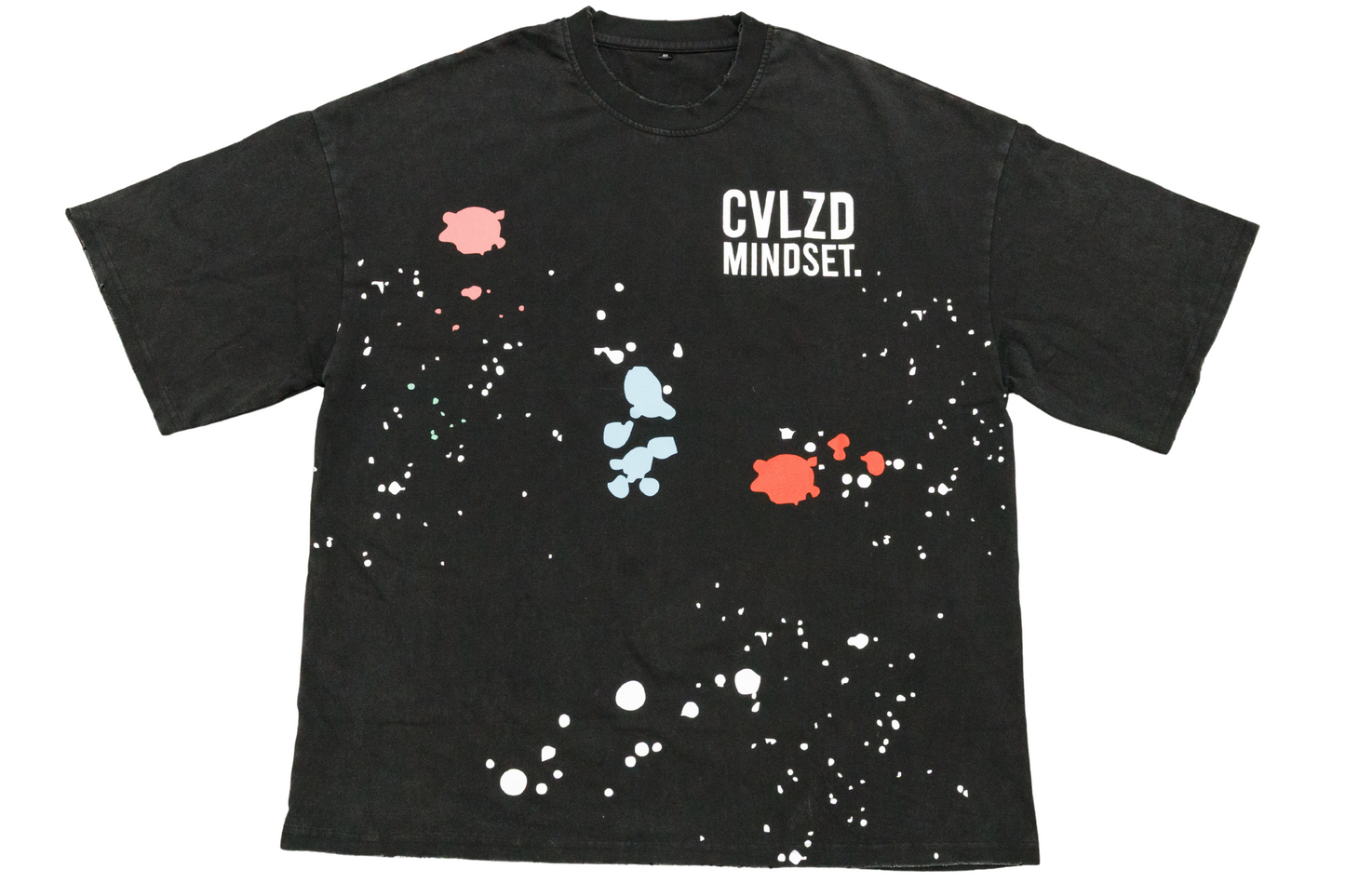 Wynwood Mindset Paint Tee – Black Splatter