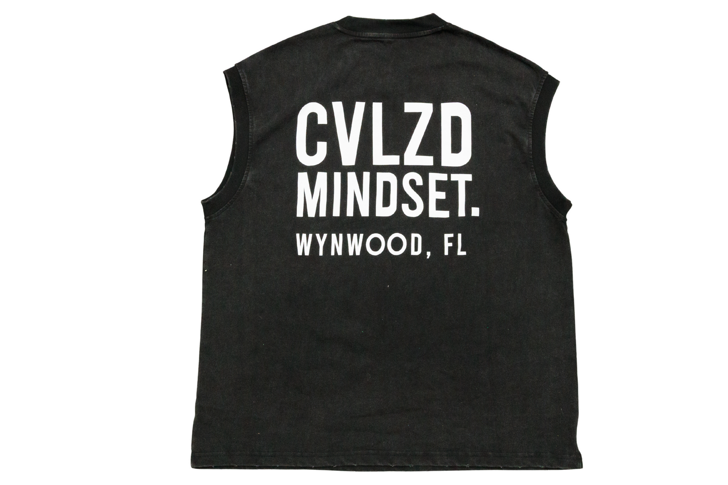 Wynwood Mindset Sleeveless – Black White Logo