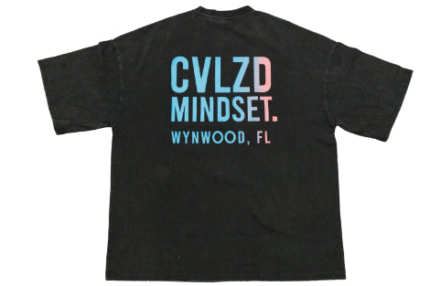 Wynwood Mindset Logo Tee – Black Gradient