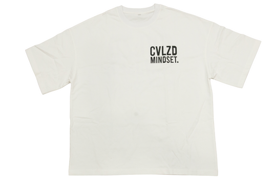 Wynwood Mindset Logo Tee – White Black Logo