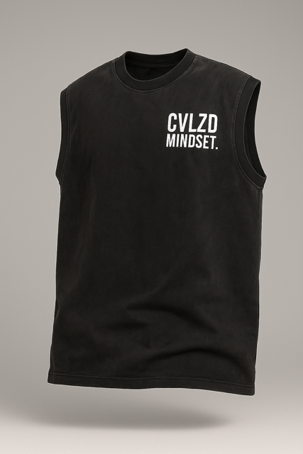 Wynwood Mindset Sleeveless – Black White Logo