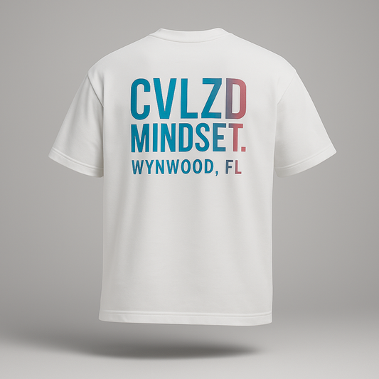 Wynwood Mindset Logo Tee – White Gradient