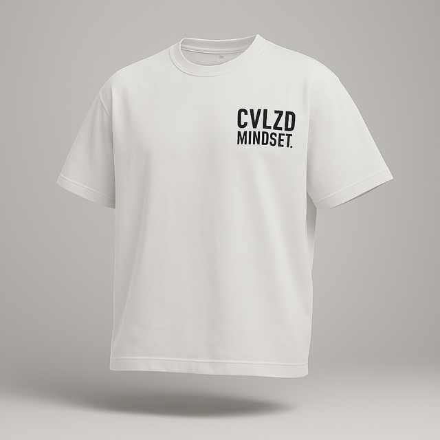 Wynwood Mindset Logo Tee – White Black Logo