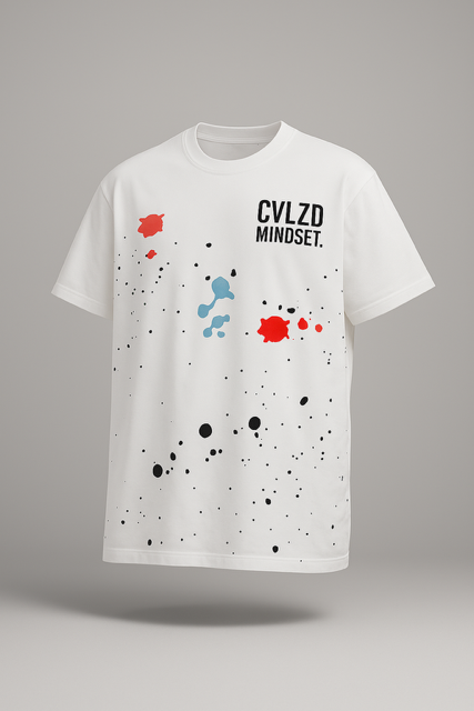 Wynwood Mindset Paint Tee – White Splatter
