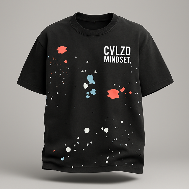 Wynwood Mindset Paint Tee – Black Splatter